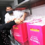 Le Chef Damien Sanchez et Séverine prépare les sacs !