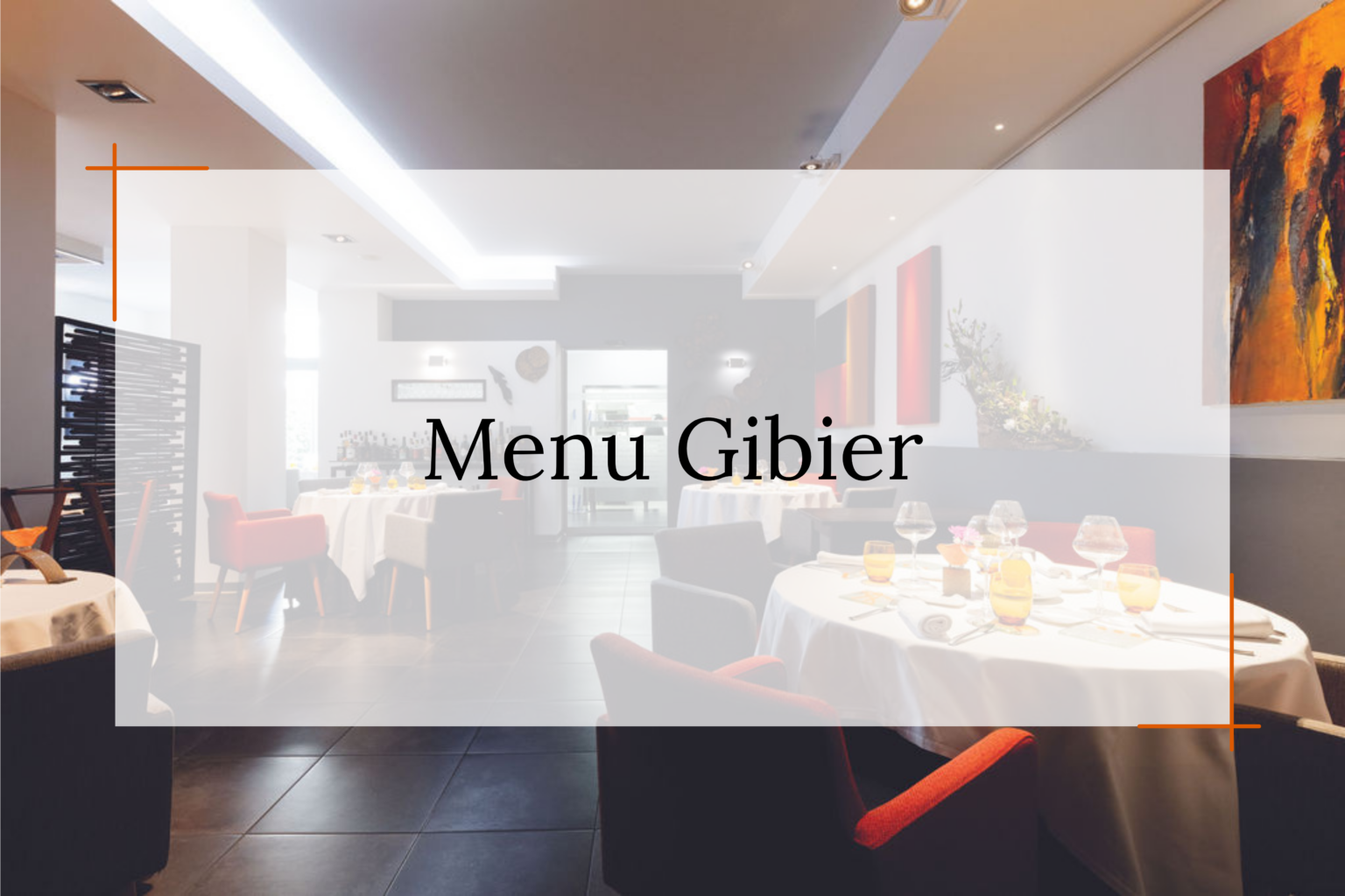 Menu Gibier – Skab