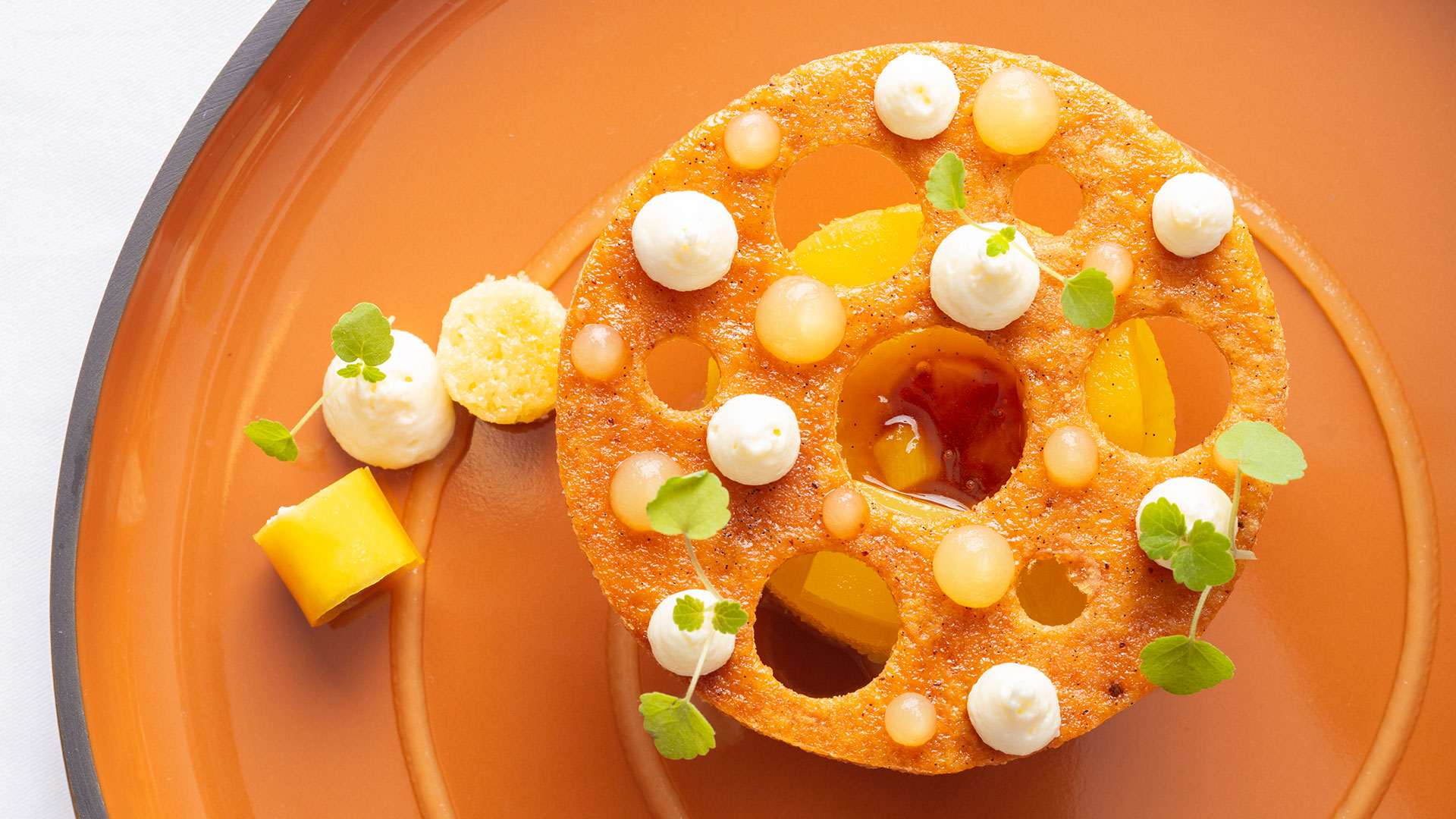 Dessert préparé autour de l'Ananas