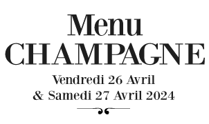 Menu Champagne 2024 Au SKAB