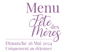 Menu Fête des mères 2024 au SKAB