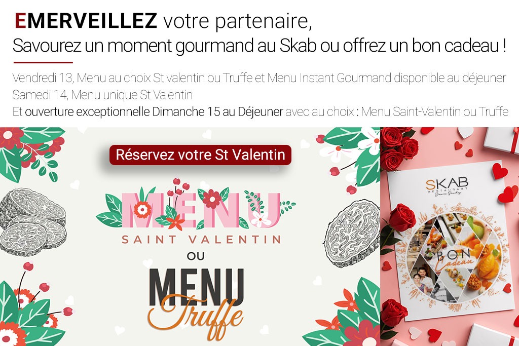 Menu Saint Valentin à Nîmes - restaurant étoilé
