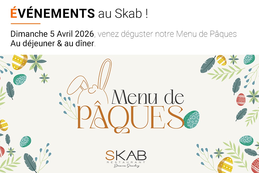 Le redstaurant étoilé Skab à Nîmes vous propose un Menu spécial Pâque dimanche 5 avril au déjeuner et au dîner