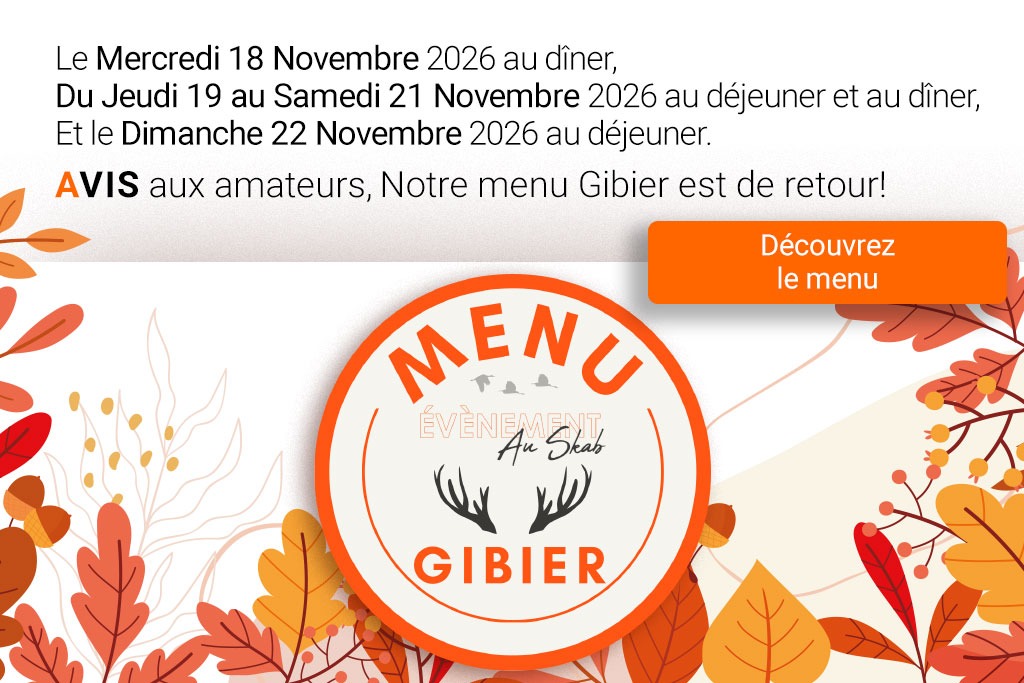 Menu Gibier pendant une semaine au restaurant étoilé Skab à Nîmes